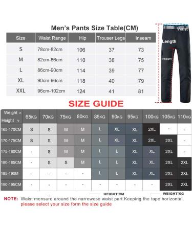 Yawho Men's Waterproof Windproof Hiking Pants - Softshell Trekking Cargo Trousers | Fast Dry Outdoor Gear (L 105 Black) - Buy Online on GoSupps.com