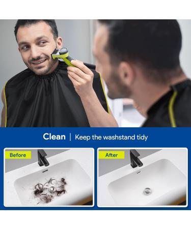 Philips OneBlade Trimmer Attachments Guide Comb & Beard Bib Apron Set | Precision Adjustable Guards 0.4-10mm | Perfect Gifts for Men - Buy Online on GoSupps.com