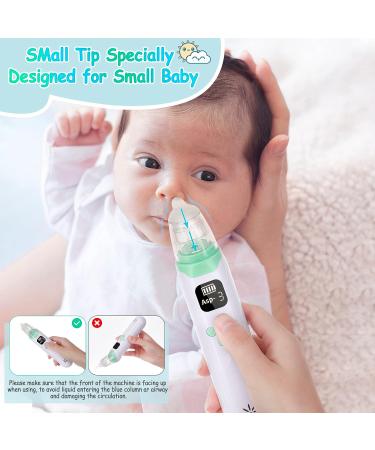 Rgdood Electric Nasal Aspirator for Baby with Music Soothing Function - Rechargeable Nose Sucker with 3 Silicone Tips - Buy Online on GoSupps.com