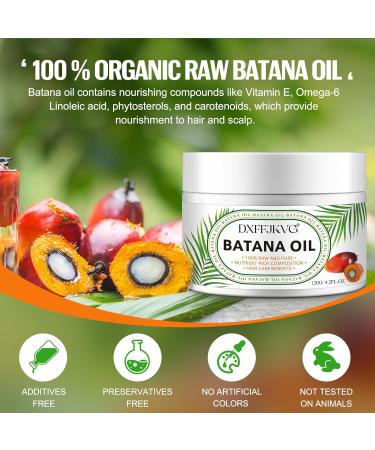Raw Batana Oil: 100% Batana Oil for Hair Growth Pure Natural Batana Oil Unrefined - Prevent Hair Loss and Promotes Hair thickness for Women & Men (4.2fl.oz/120g) - Buy Online on GoSupps.com