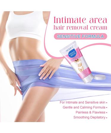 Gentle Hair Removal Cream for Sensitive Skin Face Bikini Armpits & More 2.1 oz - Buy Online on GoSupps.com