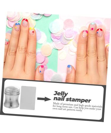 DOITOOL 2 Sets Silicone Nail Art Stamp Gel Nail Polishes Stampers for French Manicure Nail Polish Nail Stamp Kit Nail Art Tool Nail Kits Nail Tool Pointy Accessories Aluminum Alloy - Buy Online on GoSupps.com