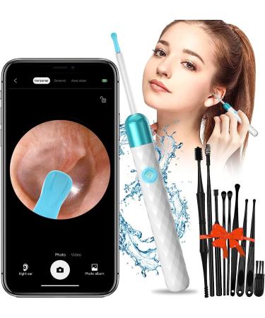 Ear Wax Removal- 1080p Full HD Ear Cleaner-Otoscope with 9 Pcs Ear Set-Ear Camera-Earwax Remover Cleaner Kit White