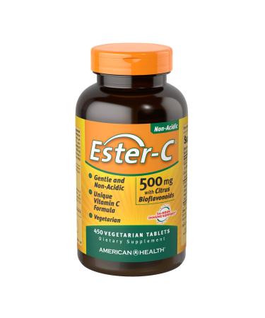 American Health Ester-C with Citrus Bioflavonoids 500 mg 450 Vegetarian Tablets