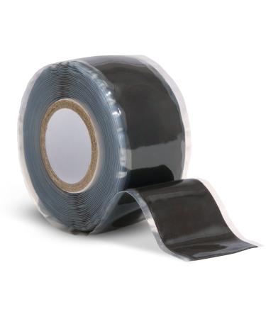 Domain Cycling - Bike Handlebar Tape - Self-Fusing Silicone Waterproofing Tape - 10 Ft Roll of Self-Bonding Handlebar Tape for Road Bike - Repair Griptape (Black)