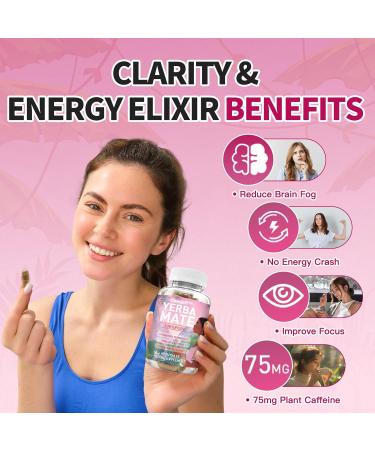 Oeaqeff 100% Yerba Mate Capsules - 30 Servings | Natural Plant-Based Energy & Focus | Brain Fog Relief & Gut Health | 75mg Caffeine (2) - Buy Online on GoSupps.com