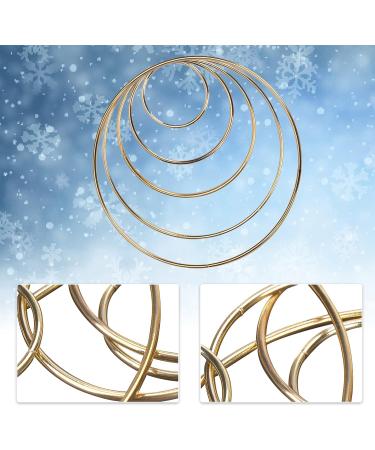 BigOtters Dream Catcher Rings - 10PCS Gold Metal Floral Hoops for Wedding Decor - 5 Sizes - Buy Online on GoSupps.com