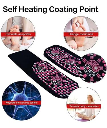 Alvo Feet Socks - Varicose Veins Acupressure Self-Heating Shaping Socks (3 Pairs Black) - Buy Online on GoSupps.com