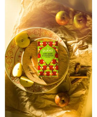  Pukka Pukka Organic and Ayurvedic Infusion Wild Apple and Cinnamon Flavour 100% Fair Trade Ingredients 4x20 Sachets 80 Sachets - Buy Online on GoSupps.com