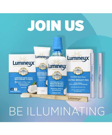 Lumineux Teeth Whitening Strips - 21 Dentist-Formulated Treatments, Non-Toxic & Sensitivity-Free, Whiter Teeth in 7 Days! - Buy Online on GoSupps.com