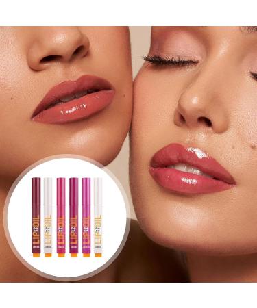 Click Lip Gloss Pen Click Lip Gloss Pen Set Moisturizing Solid Lip Gloss Lipstick Set of 6 | Plump Lipstick Lip Gloss Waterproof Lip Oil - Buy Online on GoSupps.com