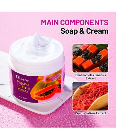 Moisturizing Anti-Aging Cream with Papaya & Saffron | Restore Skin Vitality | 120ml - International Shipping Available - Buy Online on GoSupps.com