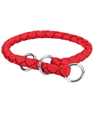 Trixie cavo pull -stop collar size L - XL: neck circumference 52 60 cm/ 18 mm in red - dog collar made of belt band for large to very large dogs round braided 144103 red L -XL: 52 - 60 cm - Buy Online on GoSupps.com