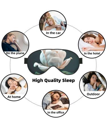 3D Flower Print Soft Sleep Eye Mask for Women & Men | Travel Comfort & Relaxation - Buy Online on GoSupps.com