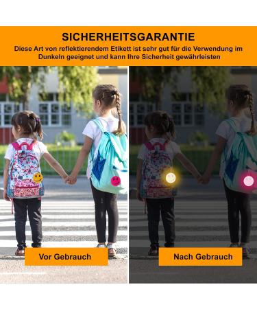 Buy Cosswe Safety Reflector Pendant - 11 Pack Smiley Reflectors for Children | Ideal for School Cycling & Running - International Shipping Available - Buy Online on GoSupps.com