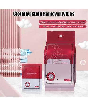 2024 Portable Emergency Stain Removal Wet Wipes Clothes Stain Removal Wipes Individual Wrapped Cleaning Wipes Emergency Stain Rescue Stain Remover for Cleaning Clothes Shoes (1 Box) - Buy Online on GoSupps.com