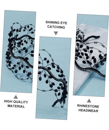 CANIGHT Headband Shiny Bead Hair Bead Headwear Rhinestone Hairband Rhinestone Head Hoop Bead Hair Hoop Hair Accessories Rhinestone Headdress Rhinestone Headwear Crystal Hair Hoop - Buy Online on GoSupps.com