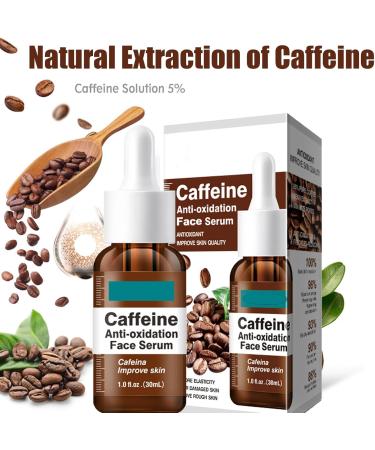 Caffeine Solution 30ml Antioxidant Face Serum for Women High Firming Skin Serum Hyaluronic Acid Serum for Face Relieve Redness & Promote Skin Collagen Niacinamide Serum for Face Fade Puffiness on Face - Buy Online on GoSupps.com