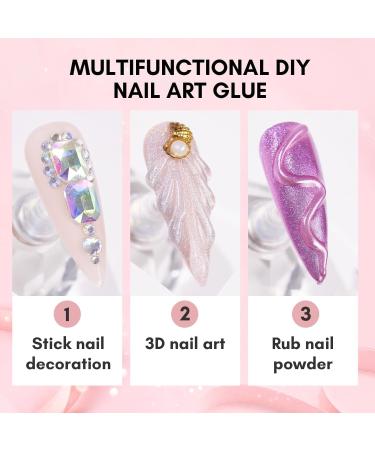 Makartt Nail Art Rhinestone Glue Gel 30g - Super Adhesive Gem and Crystal Nail Gel - Buy Online on GoSupps.com