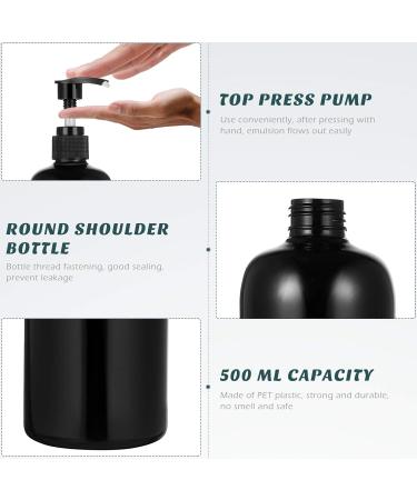 Minkissy 5-Piece Empty Soap Dispenser Set | 500ml Refillable Travel Bottles for Shampoo & Cosmetics | Ideal for Salon & Hairdresser Accessories - Buy Online on GoSupps.com