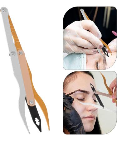 Beavorty Eyebrow Ruler Grooming Makeup Stencil Shaper Three-point Positioning Measure Symmetrical Tool for Tattoos Makeup - Buy Online on GoSupps.com