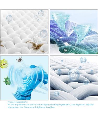 Foam Free Stain Remover Powder for Clothes Detergent Cleanser Household Foamless Remover Wash Cleaning Powder 2.2LB - Buy Online on GoSupps.com