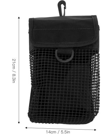 Diving Mesh Gear Bag - Portable Scuba Bag with Hang Buckle | Underwater Mesh Pouch in Black - Buy Online on GoSupps.com
