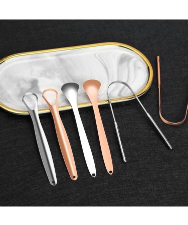 WILsem Stainless Steel Tongue Scraper - Fresh Breath Tongue Cleaner Brush with Travel Box - Set of 3 - Ideal for Home & Travel - Buy Online on GoSupps.com