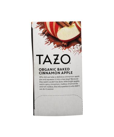 Tazo Organic Baked Cinnamon Apple Tea 20 ct - 1.76 Oz - Pack of 1 | Cinnamon Infused Tea Bags - Buy Online on GoSupps.com
