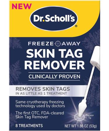 Dr. Scholl's Freeze Away Skin TAG Remover, 8 Ct // Removes Skin Tags in As Little As 1 Treatment, FDA-Cleared, Clinically Proven, 8 Treatments - Buy Online on GoSupps.com