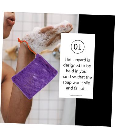 BIUDECO 8 Pcs Soap Foaming Net Rapid Drying Towel Bath Scrubber Foam Net for Saop Soap Nylon - Buy Online on GoSupps.com