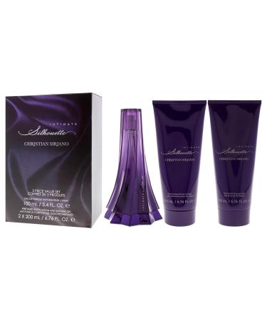Christian Siriano Silhouette Intimate for Women - 3 Pc Gift Set 3.4oz EDP Spray 6.76oz Body Lotion 6.76oz Shower Gel - Buy Online on GoSupps.com