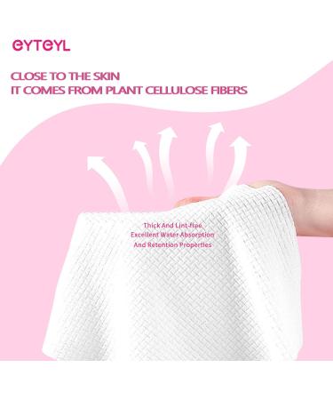 Disposable Face Towel 120 PCS Cotton Tissue Dry Face Wipes Skin Clean Unscented and Ultra Soft Disposable Face Towelette for Washing Face Makeup Removing (EF Pattern) White EF Pattern - 120 - Buy Online on GoSupps.com