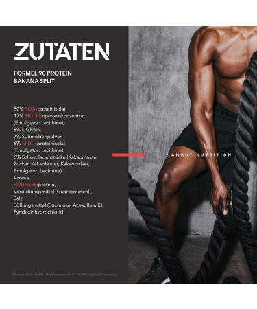 Shop 3kg Mammut Formula 90 Protein Shake Set - Banana Flavor + Free Ceramic Cup (1.5kg x 2) | International Shipping Available - Buy Online on GoSupps.com