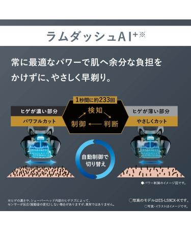 Panasonic ES-LV5J-S LAMDASH PRO 5-Blade Men's Shaver with Sonic Cleaning Mode - Japan Import 2023 | International Shipping Available - Buy Online on GoSupps.com