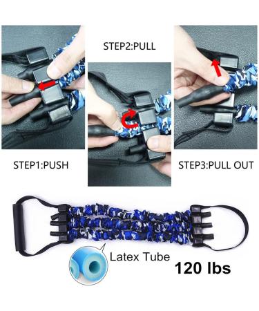 Buy 31" Aluminum Alloy Pilates Bar with Rubber Resistance Bands - Full Body Workout Gym Equipment | International Shipping | Dinosaur Doodle - Buy Online on GoSupps.com