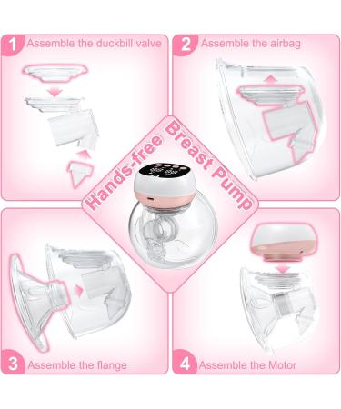 Portable Uleway Electric Milk Pump - Hands-Free Noise & Pain-Free | 3 Modes 9 Suction Levels LCD & Remote Control - Buy Online on GoSupps.com