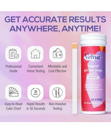 Vaginal pH Test Strips for Women - Easy Home Monitoring for Optimal Feminine Balance (50pcs - Buy Online on GoSupps.com