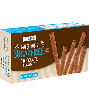 Felice Sugar Free Chocolate Flavoured Wafer Rolls 225g - Buy Online on GoSupps.com