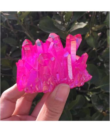140-150g Rare Beautiful red Flame Aura Quartz Crystal Cluster Specimen Stone Crystal Reiki - Buy Online on GoSupps.com
