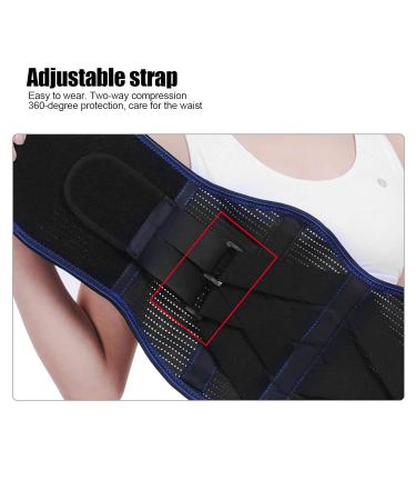 Adjustable XL Back Bandage & Breathable Waist Support Belt | Lumbar Spine Pain Relief with Steel Plate - Buy Online on GoSupps.com
