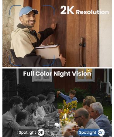 MUBVIEW 2K Security Camera Outdoor Security Cameras with 360 PZT View 2.4G WiFi Wired Home Surveillance Cameras Color Night Vision Motion Detection Siren 2 Way Talk 24/7 Works with Alexa 1 Count (Pack of 1) - Buy Online on GoSupps.com