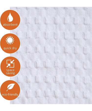 GILDEN TREE Waffle Towels 40x80 - Quick Dry Thin Bath Sheets for Adults - Modern Style White - Buy Online on GoSupps.com