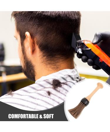 FOMIYES Hair Cutting Brush Duster Barber Supplies Salon Shave Brush Barber Brush for Hair Salon Male Shaving Brush Barber Brush with Handle For Men Beard Wood Man - Buy Online on GoSupps.com