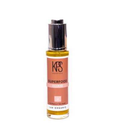 KPS Essentials Superfood Elixir - Nutrient-Rich Enhancing Oil Intense Hydration Age-Defying Wrinkle-Smoothing Natural Glow Amplifier Infused with Vitamin C E & Antioxidants - 1 oz