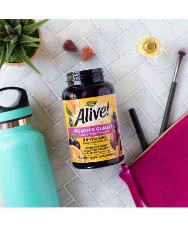 Nature's Way Alive! Women s Gummy Multivitamin 16 Vitamins & Minerals Energy Metabolism* Hair Skin & Nails* Vegetarian Mixed Berry Flavored 60 Gummies - 2 Pack - Buy Online on GoSupps.com