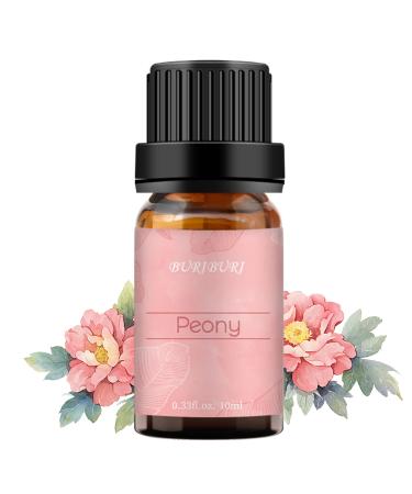 BURIBURI Peony Essential Oils, 100% Pure, Undiluted, Natural Aromatherapy Peony Oil for Diffuser