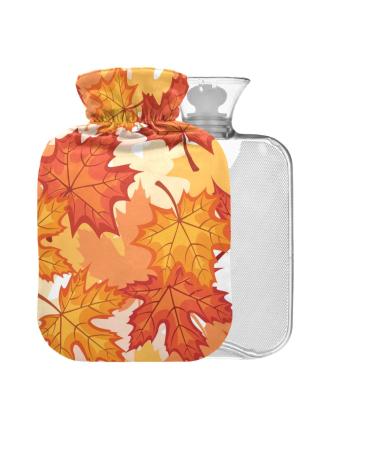 Autumn hamper leaf heat bottle with cover 2 l large hot water bag for pain relief back pain hot and cold therapy