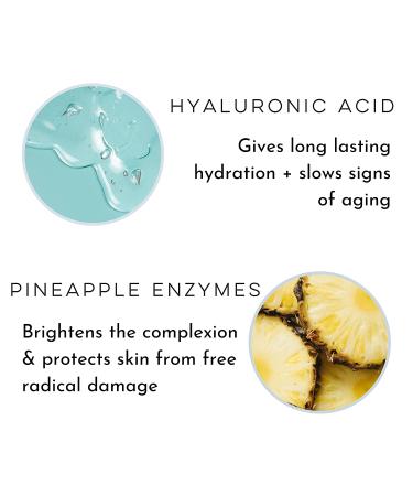 Clean Skin Club Pineapple Glow Mist with Hyaluronic Acid, Peptides, Papaya & Coconut Extracts - Hydrating Face Spray | Vegan & Cruelty Free - Buy Online on GoSupps.com