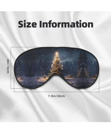Christmas Tree Snow Sleep Mask - Adjustable Breathable & Fashionable Eye Mask for Ultimate Comfort - Buy Online on GoSupps.com